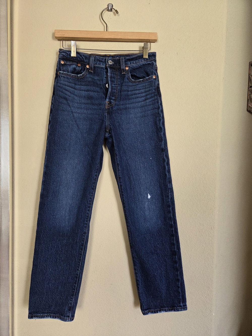 Levi's Premium Wedgie Straight Dark Blue Jeans